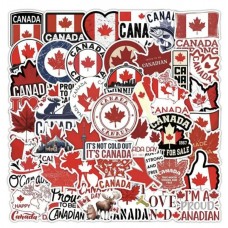 Set 50 Stickers Canada Viajeros Países Decorativo Tour País